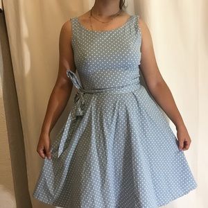 Polka dot 50’s style dress